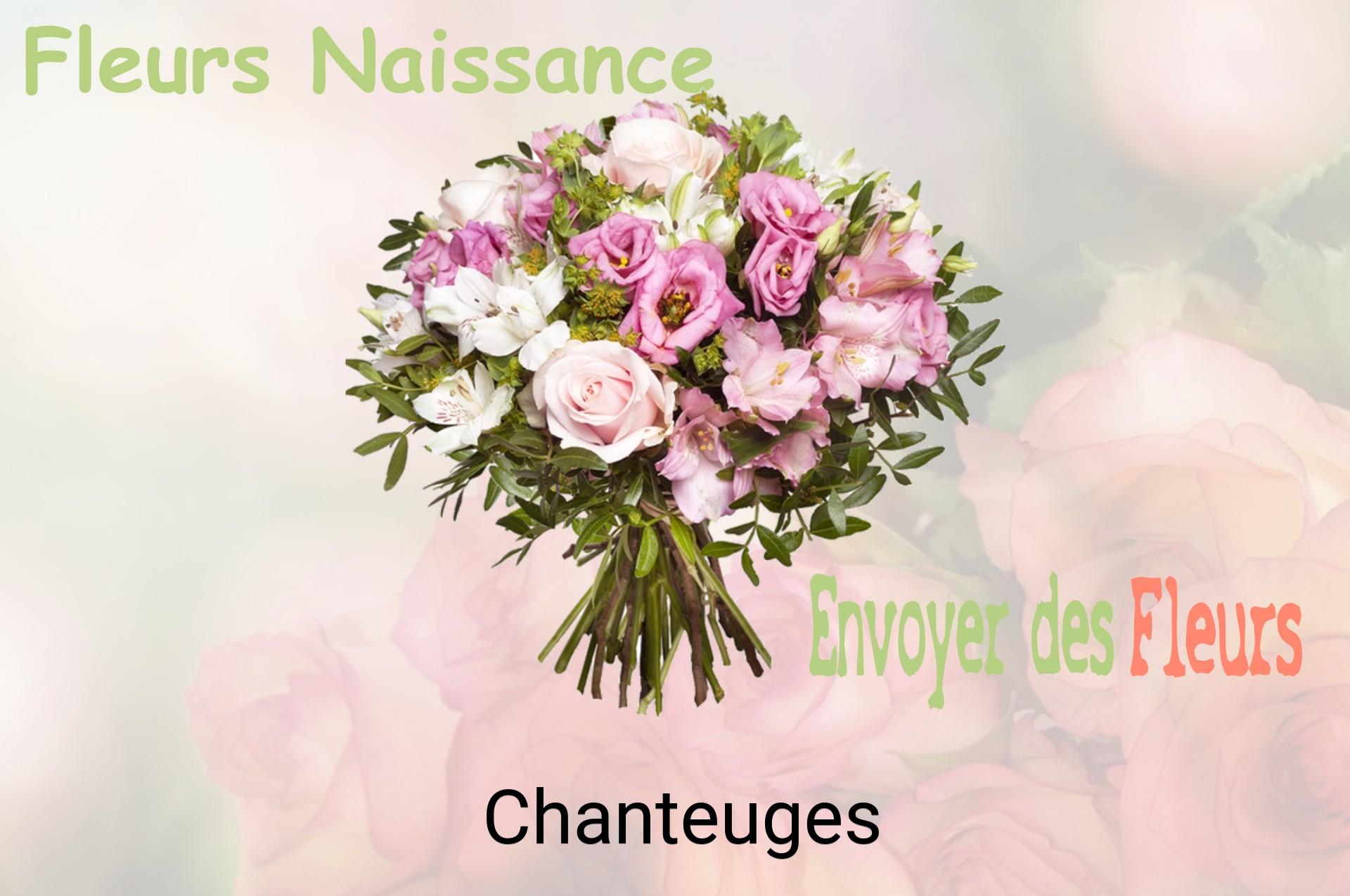 Bouquet de fleurs de naissance livré à Chanteuges